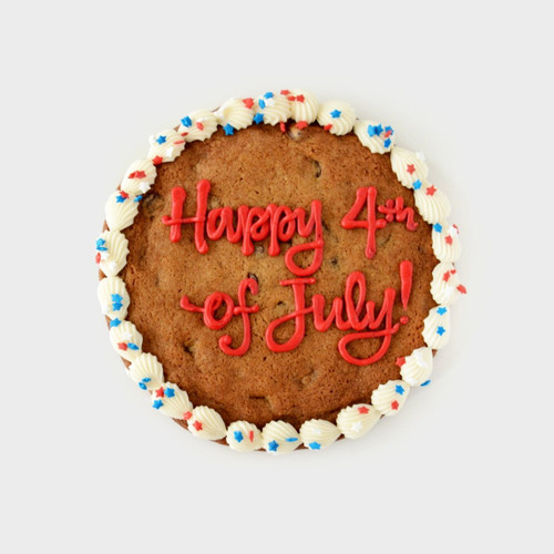 4th of July Chocolate Chip Cookie Cake