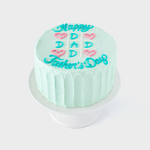 Tic Tac Toe Dad Decorated  Vanilla Celebration