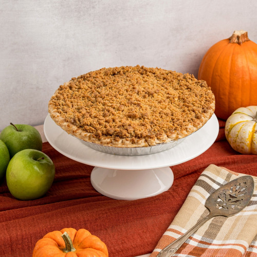 seasonal 9-inch apple crumble pie from SusieCakes ready for holiday dessert view 5