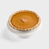 SusieCakes Pumpkin Pie whole pie with whipped cream topping