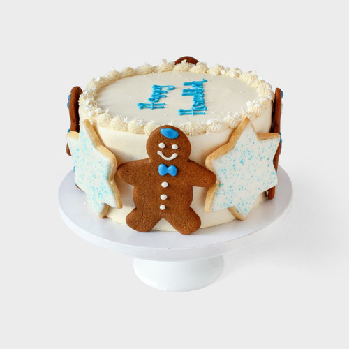 Hanukkah Cookie Decorated Cake view 3
