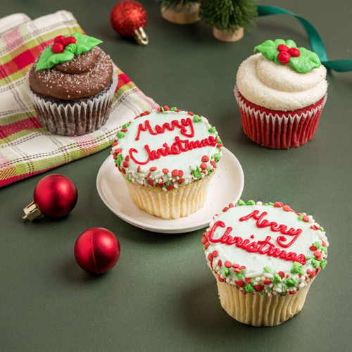 Holly Jolly Christmas Cupcake 12-box View 2