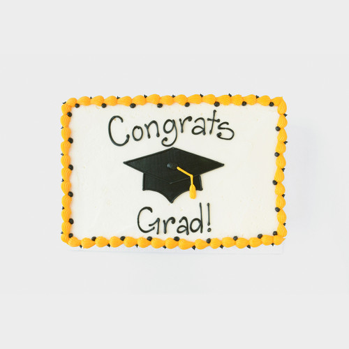 Congrats Grad Sheet Cake View 2