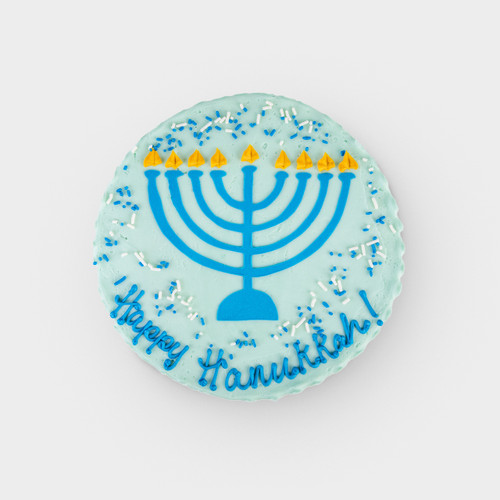 Hanukkah Menorah Cake