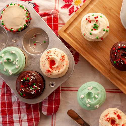 Holiday Decorated Cupcakes view 3