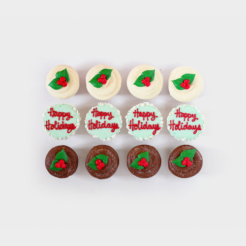 Holly Jolly Holiday Cupcake 12-box