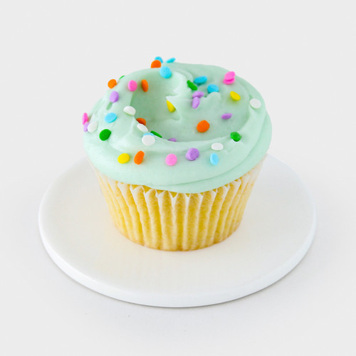 Vanilla Blue Cupcake