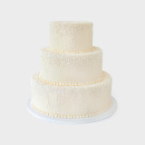 Cascading White Pearl Cake