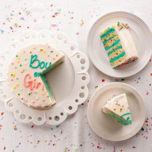 Gender Reveal Cake view 1