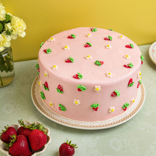 Strawberry Fields Cake view 1