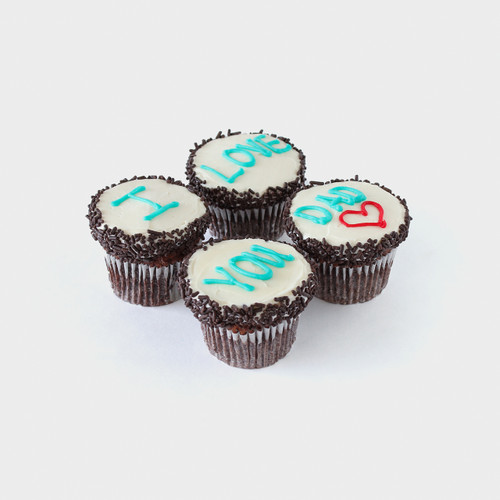 I Love You Dad Flourless Cupcake 4-box View 2