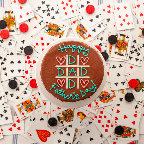 Tic Tac Toe Dad Old-Fashioned Chocolate View 2