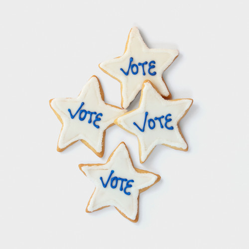 Blue Vote Frosted Sugar Cookies
