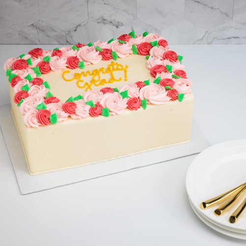 Rosette Sheet Cake View 2