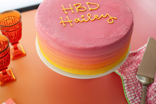 Sunset Ombre Cake view 3