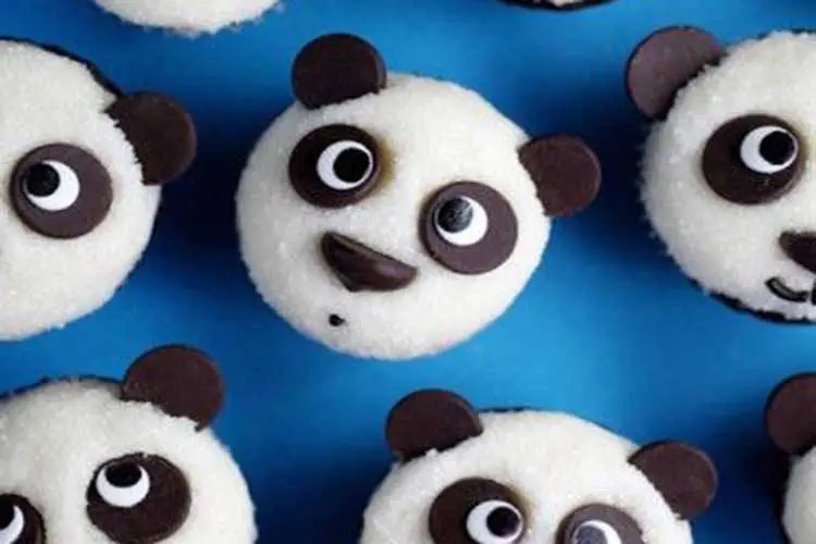 Cupcakes for kids, Panda Bear